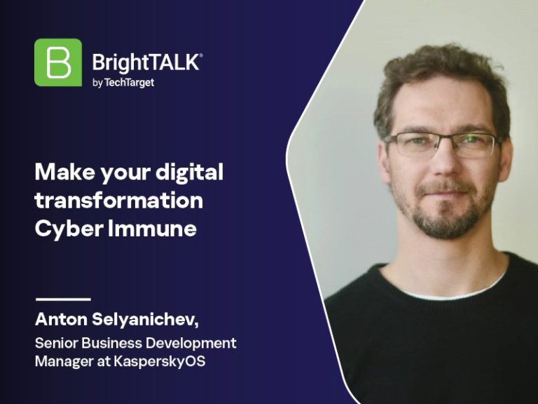 Webinar "Make your digital transformation Cyber Immune"