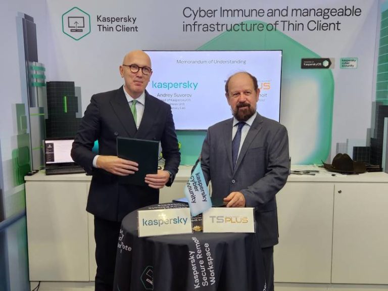 Kaspersky and TSplus sign a partnership agreement